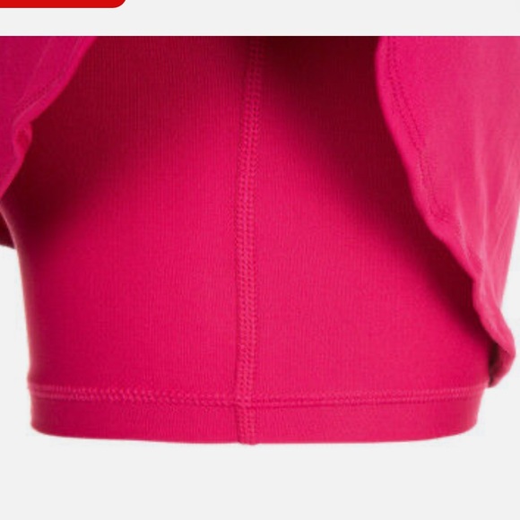 NIKE Court Magenta Pink Baseline Pleated Attached Shorts Ultra Mini Skirt,Large - Picture 5 of 13